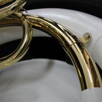 Sousaphone en laiton laqué or blanc, vente en ligne, bonne qualité, valves, cloche en plastique synthétique, sousaphone en Sib