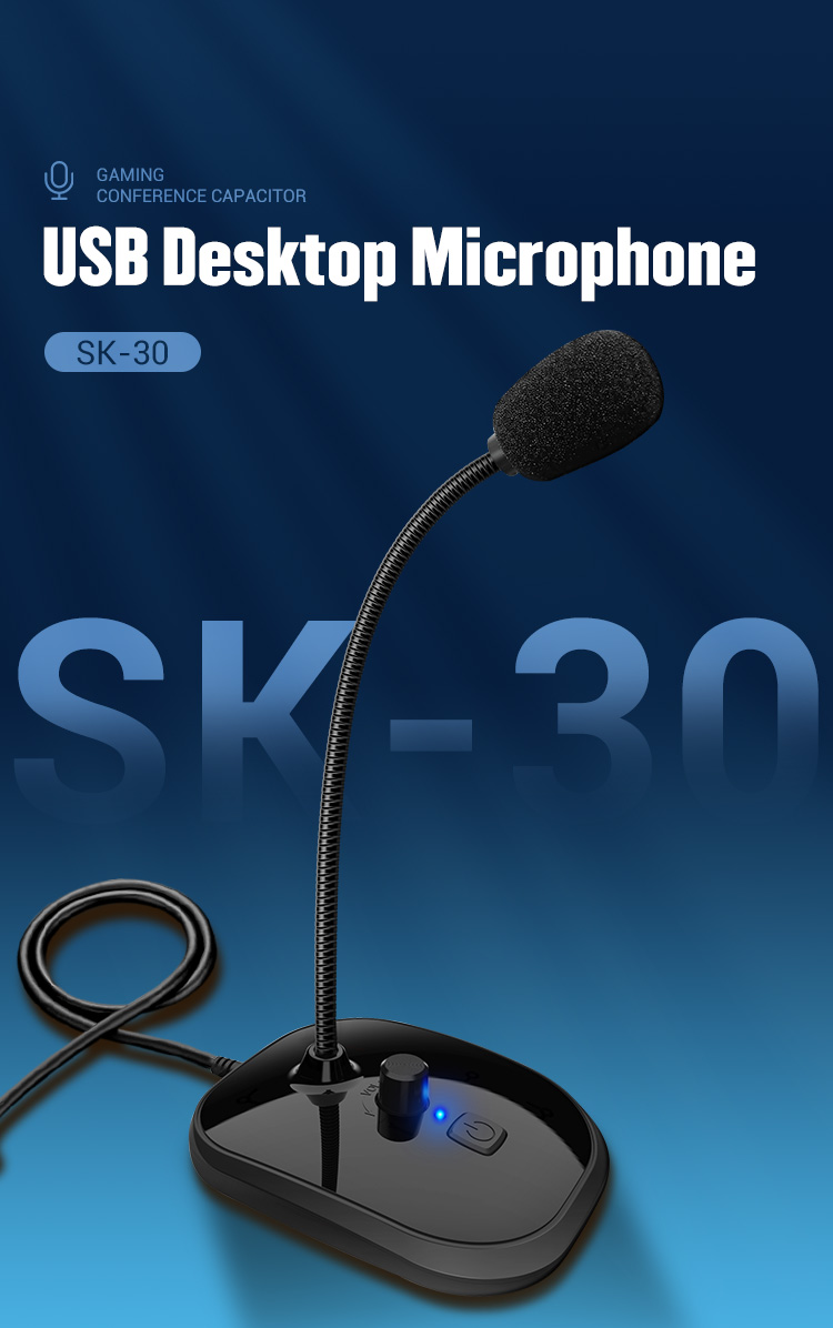 PC USB Microfono Da Tavolo Desktop Micro- Per Skype Msn - Foto 9