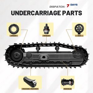 Piezas del Tren de Rodaje de Miniexcavadora, Rodillo Inferior de Cadena, Rodillo Guía para <span class=keywords><strong>Komatsu</strong></span> <span class=keywords><strong>PC05</strong></span> - Product Image 3