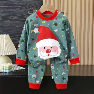 Conjunto de Pijamas de Natal para Crianças em Algodão, Roupas de Dormir Macias para Meninas, Pijamas de Manga Longa e Calças Longas para Meninos - Product Image 4
