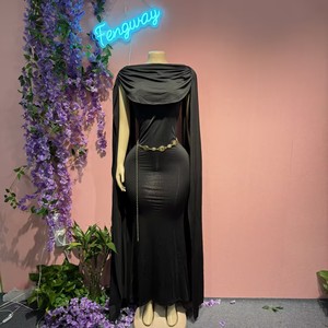 Nouvelle Robe Longue de Soirée Sexy à Capuche et Dos Nu, Collection Printemps 2026, Qualité Supérieure, Design Tendance - Product Image 6