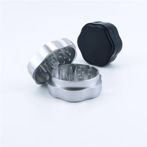 Molinillo de Aluminio de 2 Piezas para Tabaco y Especias, Manual, Metálico, Accesorios para Fumar al por Mayor - Product Image 4