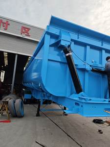 Semirremolque Volquete Lateral de 4 <span class=keywords><strong>Ejes</strong></span> <span class=keywords><strong>para</strong></span> Transporte de Arena, Piedra y Carbón en Minería, Precio Directo de Fábrica - Product Image 4