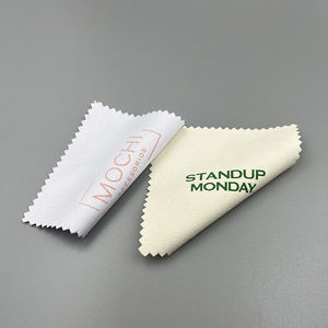 맞춤형 커스텀 로고 극세사 스웨이드 시계 다이아몬드 주얼리 금은 광택 세척 클리너 융 - Product Image 4