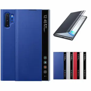 Smart Windows with flip holder TPU phone case for Samsung S 22/S 23 Plus note 20 ultra note 10