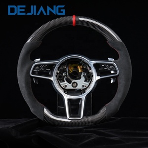 <span class=keywords><strong>Volant</strong></span> en fibre de carbone véritable en promotion pour <span class=keywords><strong>Porsche</strong></span> Macan Panamera <span class=keywords><strong>Cayenne</strong></span> Cayman Boxster 991 992 970 971 918 997 718 981 982 - Product Image 2