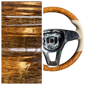 Brown Walnut Wood <strong>Hydrographics</strong> Car Steering Wheel DIY PVA Material Water Transfer Printing / Hydro Dipping <strong>Film</strong> - Product Image 2