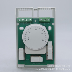 Controlador de Aire Acondicionado Central con Cable, Sistemas HVAC, Interruptor de Tres Velocidades para Unidad Fan Coil con Perilla de Termostato Mecánico - Product Image 2