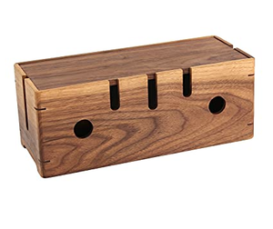 Plateau de gestion des câbles en bois sous le bureau (cacher les câbles) - Product Image 4