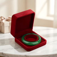 Samt-Schmuckbox Geschenkverpackung für Ring, Ohrringe, Halskette, Armband, Anhänger mit Individuellem Logo Großhandel