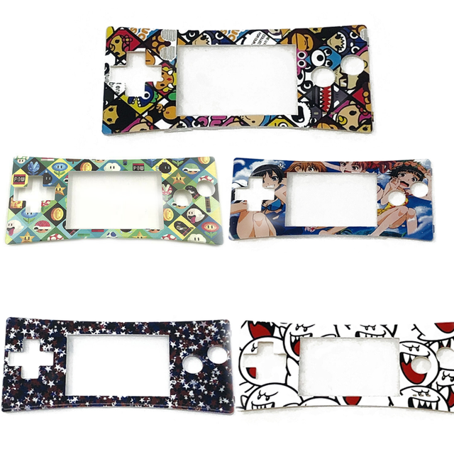 Printing Faceplate Shell Case Cover Replacement for Gameboy Micro Front Shell Housing Case for GBM