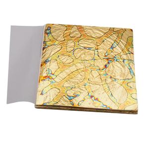 50 fogli di foglia d'oro variegata 5.5 ''B per arti e mestieri doratura e decorazione - Product Image 2