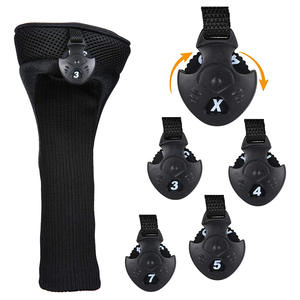 מכירה לוהטת להתאמה אישית מועדון גולף ראש כיסוי שחור פלסטיק צלחת דיגיטלי מספר צלחות מסתובב פלסטיק תג - Product Image 4