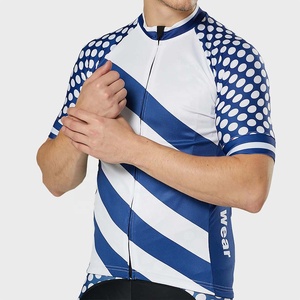PIHA SPORTS Men Sublimated <b>Cycling</b> Jersey Short Sleeve Full Zipper Quick Dry Breathable Summer <b>Stand</b> Collar Seamless - Product Image 5