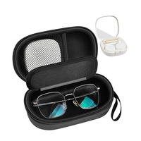 Voyage portable durable personnalisé 2 en 1 étui à lentilles de contact et étui à lunettes