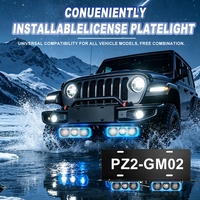 Xenplus PZ2-GM02 210W 6000K 60000LM Feux auxiliaires à LED avec lentille de projecteur, feux de plaque d'immatriculation, IP68, puce 5050, lampe de retrofit automobile