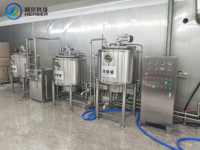 Ensemble complet de ligne de production de lait pasteurisé et de yaourt, type cuve de fermentation pasteurisatrice, pour usine laitière moyenne de ranch