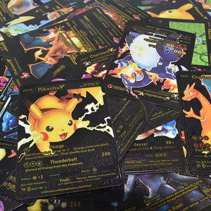 Français Espagnol Anglais Allemand Poke Mon TCG Table Cartes À Jouer En Gros Rare Pokemoned Collection Jeu Carte KidsToy - Product Image 4
