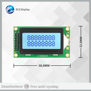 קידום jxd0802a stn grey 8*2 נקודות מטריצת תצוגה <span class=keywords><strong>lcd</strong></span> מודולים תומך iic/<span class=keywords><strong>i2c</strong></span> לבן נוריות אור תאורה אחורית תווים חיוביים - Product Image 4