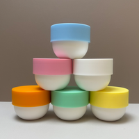 Nouvelle mode 150g 200g pot de masque en plastique PP givré pot de crème de lotion pour le corps coloré cosmétique personnalisé