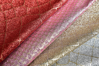 Simili cuir synthétique PU pailleté, géométrique, aux couleurs vives et fluorescentes, en film épais, pour la confection de chaussures à talons hauts, d'étuis, d'objets artisanaux et de nœuds