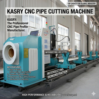 Máquina de Corte de Tubos CNC Profesional KASRY KR-XF8 con Servomotor, Plasma y Llama, 5 Ejes, para Tubos Cuadrados Grandes de Acero y Metal