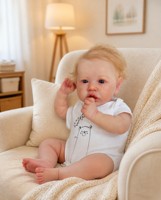 20 Zoll Lebensechte Reborn-Babypuppe aus Weichem Vinyl Realistische Neugeborenen-Puppe Spielzeug für Kinder Geschenk Großhandel Individuell Anpassbar