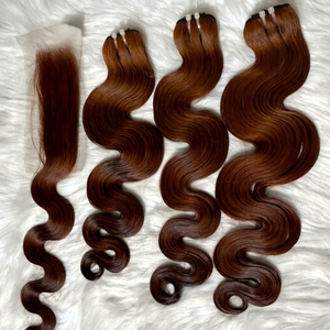 Paquetes de cabello humano rizado alineado con cutícula 100% de alta calidad, cuerpo duradero ondulado de 8 pulgadas para extensiones frontales de encaje crudo 12 Nov 2023 - Product Image 1