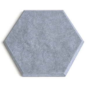 Tuiles acoustiques hexagonales modernes à assembler soi-même |   Panneau insonorisant écologique en feutre PET à NRC élevé 0,85, 30x30cm, pour salle de sport, bureau, jeux vidéo - Product Image 1