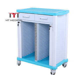 Hochey équipement hospitalier médical ABS dossier <span class=keywords><strong>patient</strong></span> cas historique support de tableau chariot fichiers de stockage Casebook chariot en vente - Product Image 3