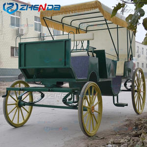 Calèche de Tourisme et de <span class=keywords><strong>Mariage</strong></span> Vert Foncé Style Champêtre, Fabriquée en Chine - Product Image 6