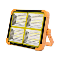 Projecteur solaire LED portable intégré de 200 W, rechargeable, étanche, pour le camping, la pêche