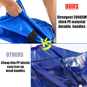 Extra grande capacità impermeabile borse mobili pesanti casa Organizer stoccaggio durevole appeso per <span class=keywords><strong>vestiti</strong></span> borsa compressa - Product Image 6