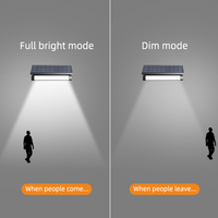 Lampu LED Tenaga Surya Aluminium IP65 dengan Sensor Gerak PIR untuk Dek, Halaman Belakang, Pagar, Teras, Taman, dan Penerangan Dinding