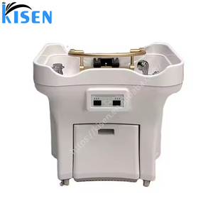 Équipement de spa capillaire portable Kisen avec 2 réservoirs d'eau, circulation d'eau thermostatique, bac à shampoing pour salle de bain, hôtel, blanchisserie - Product Image 4