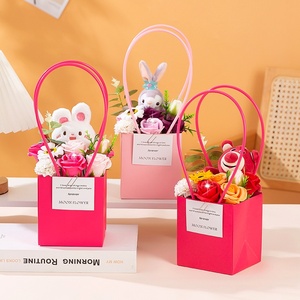 Regalo de San Valentín <span class=keywords><strong>AIDA</strong></span> para Novia, Regalo de Cumpleaños ROMÁNTICO y Creativo, Caja de Regalo de Alta Gama con Flor de Jabón de 33 cm de Altura, Sin Impresión - Product Image 5