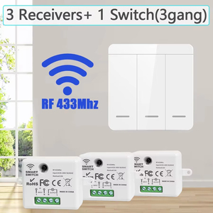 85V-240V <strong>Wireless</strong> DIY Smart Home System Remote <strong>Control</strong> Switch Set 433MHz Relay Receiver LED Light <strong>Control</strong> Learning Code Features - Product Image 5