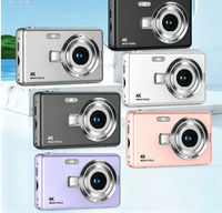 Nouvel appareil photo numérique portable transfrontalier 2024 pour étudiants et enfants, haute définition, double caméra, capteur CCD, carte mémoire TF, ABS