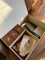 Coffret Cadeau de Luxe Léger pour Bébé, Saisonnier, avec Nœud Papillon, pour Future Maman, Boîte à Fenêtre en Papier Recyclé avec Poignée, Type Clamshell