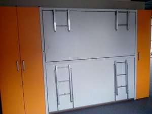 Letto <span class=keywords><strong>a</strong></span> Parete Pieghevole <span class=keywords><strong>Salvaspazio</strong></span> Moderno - Product Image 2