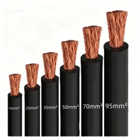 Fabrikpreis Kupferleiter-Schweißmaschinenkabel Gummimantel H01N2-D Kupferkern 70mm² Schweißkabel