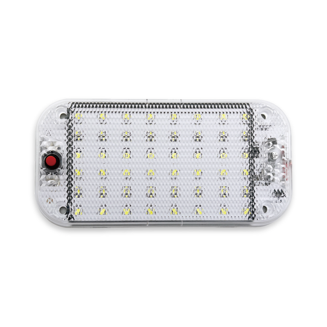 Factory Wholesale DC12-85V Car Truck Ceiling Lights 48 LED Auto Car Truck RV Van Interior Ceiling Roof Reading Lamp