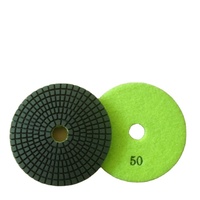 Disques de polissage diamantés flexibles en résine de 4 pouces pour granit, haute qualité