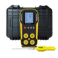 Alarme visuelle et sonore étanche IP67 CH4/lie/H2S/CO/O2/CO2/SO2/NO2 analyseur multi-gaz portable moniteur détecteur avec pompe