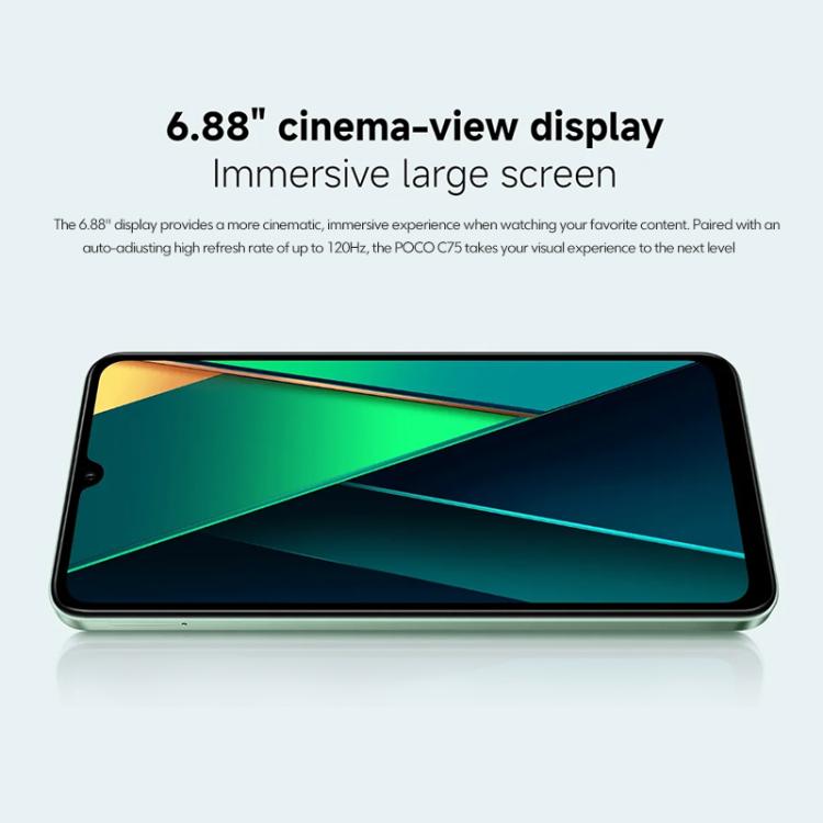 Xiaomi POCO C75 - 4G Smart Phone with 8GB RAM & 256GB Storage