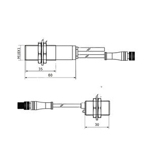AKUSENSE MUD-60N-200 20-40mm 200Khz <strong>Ultrasonic</strong> Transducer Double Sheet <strong>Sensor</strong> Proximity Limit <strong>Switch</strong> IP65 PNP <strong>Output</strong> 20-30V DC - Product Image 4
