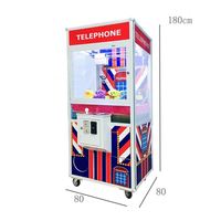 Machine à griffes populaire en bois pour la loterie de Singapour avec éclairage néon pour jeux d'arcade à pousse-pièces et grue à monnayeur, garantie 1 an