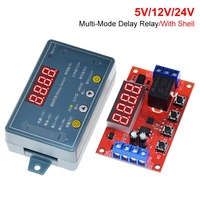 DC 5V 12V 24V 10A Module de relais à retardement réglable 32 Modes LED minuterie numérique déclencheur minuterie interrupteur de contrôle Cycle d'impulsion