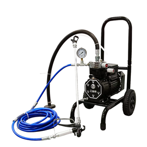 Pulverizador de pintura sin aire comercial, máquina de pintura eléctrica <span class=keywords><strong>con</strong></span> carrito de 1500W, 4L/min, para pulverización de pared Interior y Exterior del hogar - Product Image 2