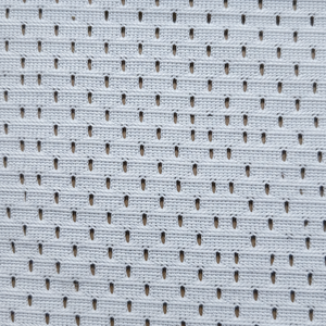 100% tejido de malla de punto de urdimbre de poliéster secado rápido peso medio 260 GSM teñido liso 150D camisetas de rendimiento de recuento de hilo - Product Image 1